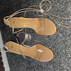 Zara Tan Strappy Heels